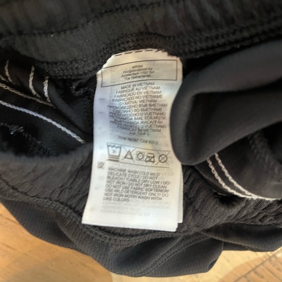 Adidas Primegreen Aeroready Shorts Striped Black Women Medium Gym Lounge Sport - Picture 4 of 7